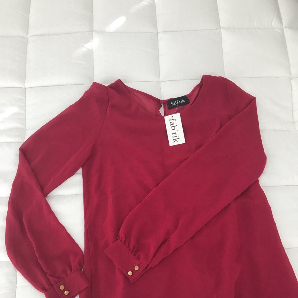 fab’rik garnet blouse (long sleeve)
